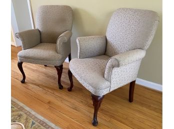 Two Petite Upholstered Chairs