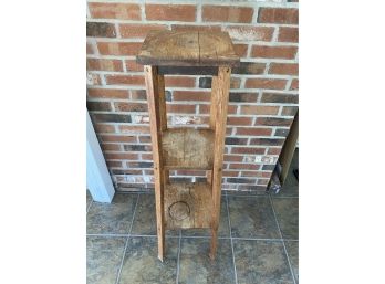 Rustic Oak Plant Stand