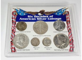 All Silver Six Decades Of America's Silver Coinage Set (Includes Silver Eagle, Kennedy And Franklin Halves)