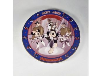 Disney Collector Plate  Mickey Mouse Club 'Mickey And Minnie Through The Years'