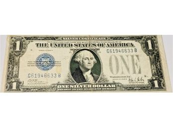 Blue Seal Funny Back $1 Bill