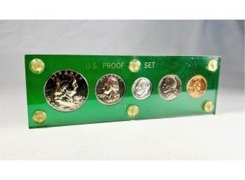 1962 Silver Proof Set In Green Plastic Case