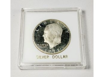 1971 Eisenhower Silver Dollar In Case