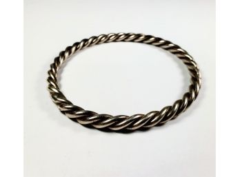 Sterling Silver Heavy Spiral Cuff Bracelet   38.9 Grams