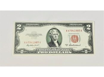 1953 $2 Red Seal Bill