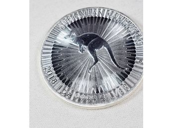 2018 1 Oz .999 Kangaroo Silver Round