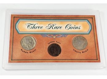 Rare Coin Set (buffalo Nickel, Indian Cent, Liberty Nickel)