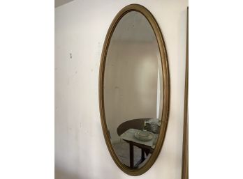 Antique Gold Mirror: Oval Shaped