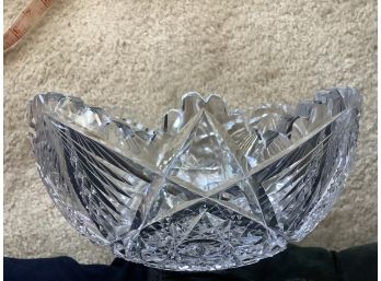 Crystal Bowl, Star Pattern