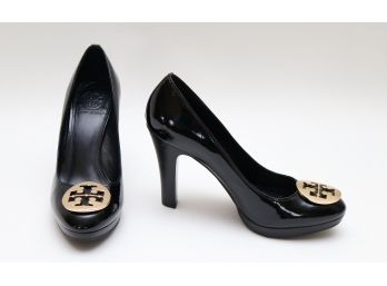 TORY BURCH Genuine Patent Leather Platform Pumps