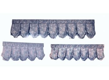 Custom Paisley Patterned Window Valances -Three Sizes