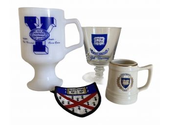 Yale Lot Including 1972 Bicentennial Football Mug