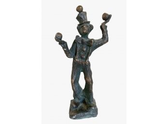 Antique Bronze Figure Of Clown