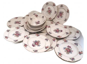 Partial Set Of  Syracuse China 15 Pieces ~ Federal Shape Pattern