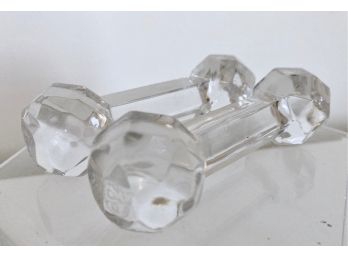 Vintage Baccarat Crystal Bars For Resting Serving Spoon / Cake Servers