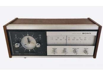 Vintage Sony Solid State Radio And Alarm Clock