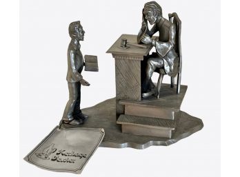 Heritage Pewter Figurine - The Judge & Lawyer