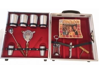 Neat Vintage Traveling Bar Set  - Everything Shown