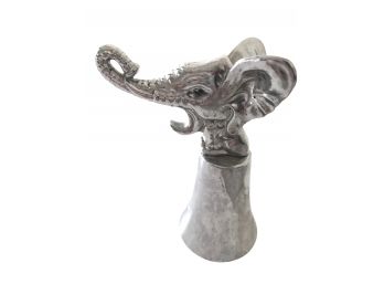 Chrome Elephant Head Shot Glass