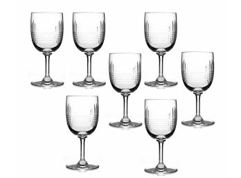 Seven Baccarat Crystal 'Nancy' Water Goblets