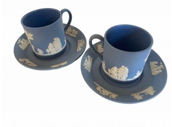 Pair Of Wedgwood Jasperware Demitasse Cups