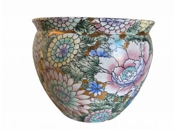 Chinese Gold Accented Bowl/ Jardenere