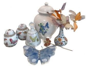 Vintage Butterfly China Lot