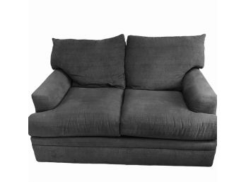 Almost New Overstuffed Grey Love Seat