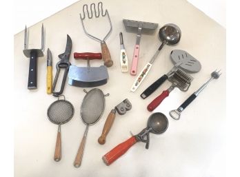 Lot Of Vintage Kitchen Utensils - As Shown