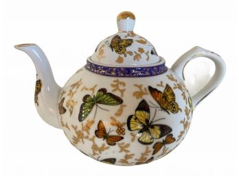 Butterfly Porcelain Teapot