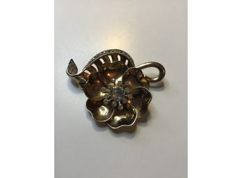 Stunning Antique Adjustable Flower Broach