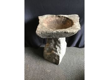 Faux Stone Bird Bath