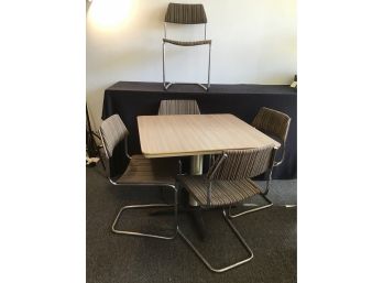 Mid Century Square Table And Mauser Chairs