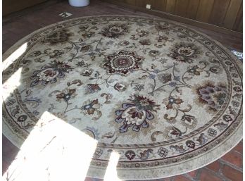 Large Round Floral Rug