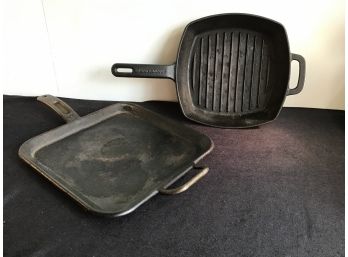 Heavy Cast Iron Lot Of 2