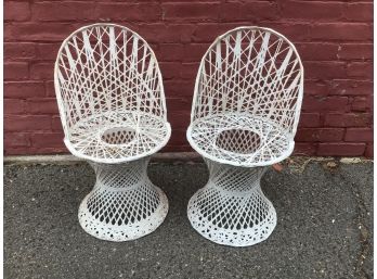 Metal Wicker Designed Children's Chairs