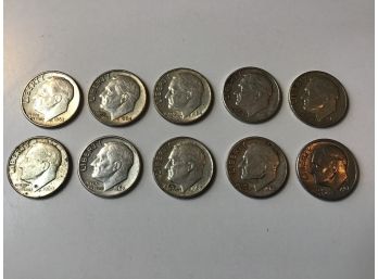 Silver Dime Lot 1960's