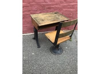 Vintage Desk And Chair