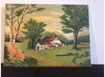 Cottage Oil Painting