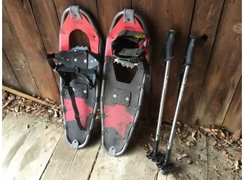 Snow Shoes And Poles