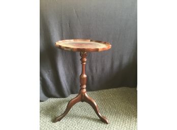 Leather Top Side Table