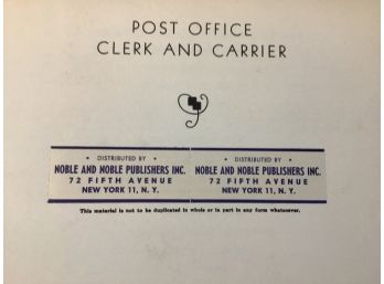 Post Office Clerk And Carrier Practice Test