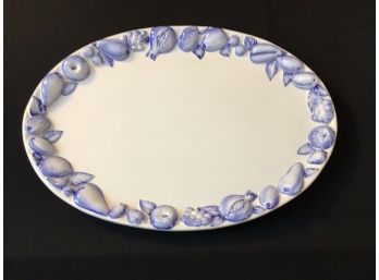 Italian Della Robbia Platter Hand Painted