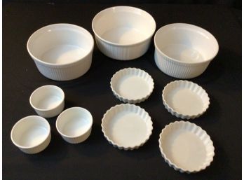 Baking Dish Lot Including Corning French White