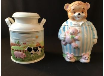 Lot Of 2 Newer Cookie Jars