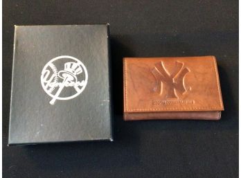 Unused NY Yankees Leather Wallet