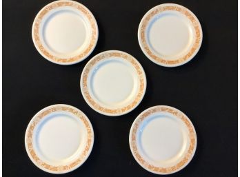 Set Of 5 Syracuse China Dinerware Plates Floral 1930s