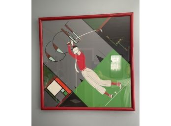 Lepas Golf Poster, Framed