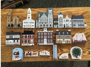 The Cats Meow, 16 PC Wooden House Collection