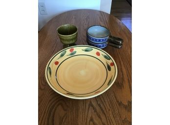 Pair Of Soup Crocks, Large Serving Bowl,